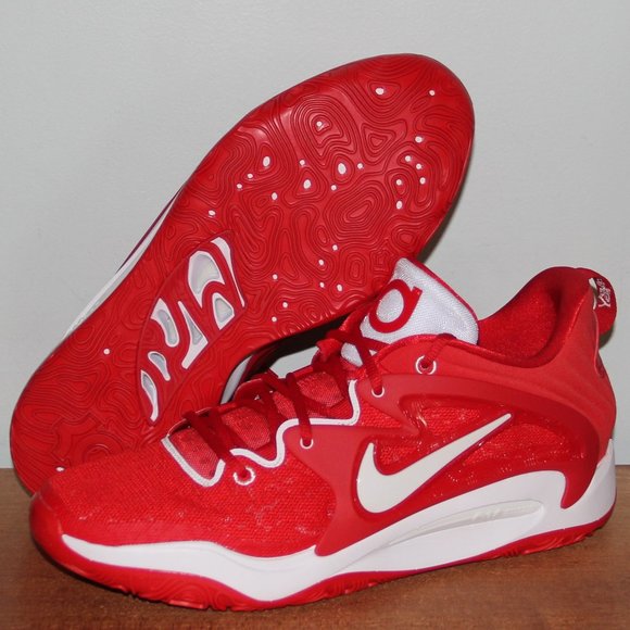 Nike KD 15 TB University Red White Basketball Mens 14 Kevin Durant - Picture 1 of 6